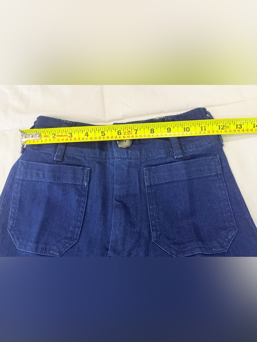 Maeve Dark Blue Wide-Leg High-Rise Jeans - Picture 8 of 10